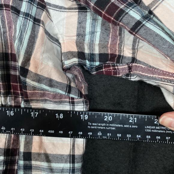 Ariat Womens Shirt Multicolored Plaid Button Up Long Sleeve Cotton Blend Large - Picture 6 of 11